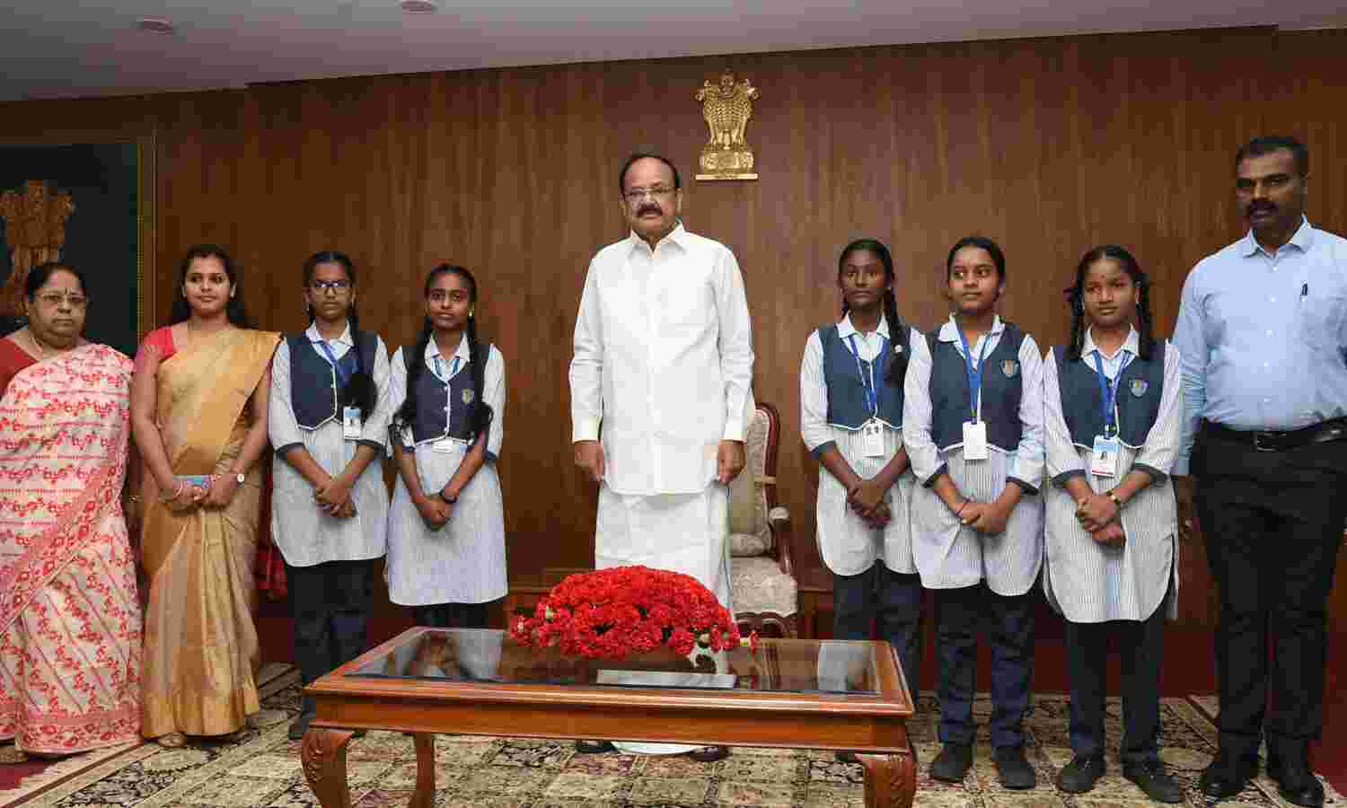 The Vice President, M. Venkaiah Naidu at an event to interact with Teachers from Delhi Tamil Education Association Schools, on the occasion of Teachers’ Day, in New Delhi on September 05, 2019.