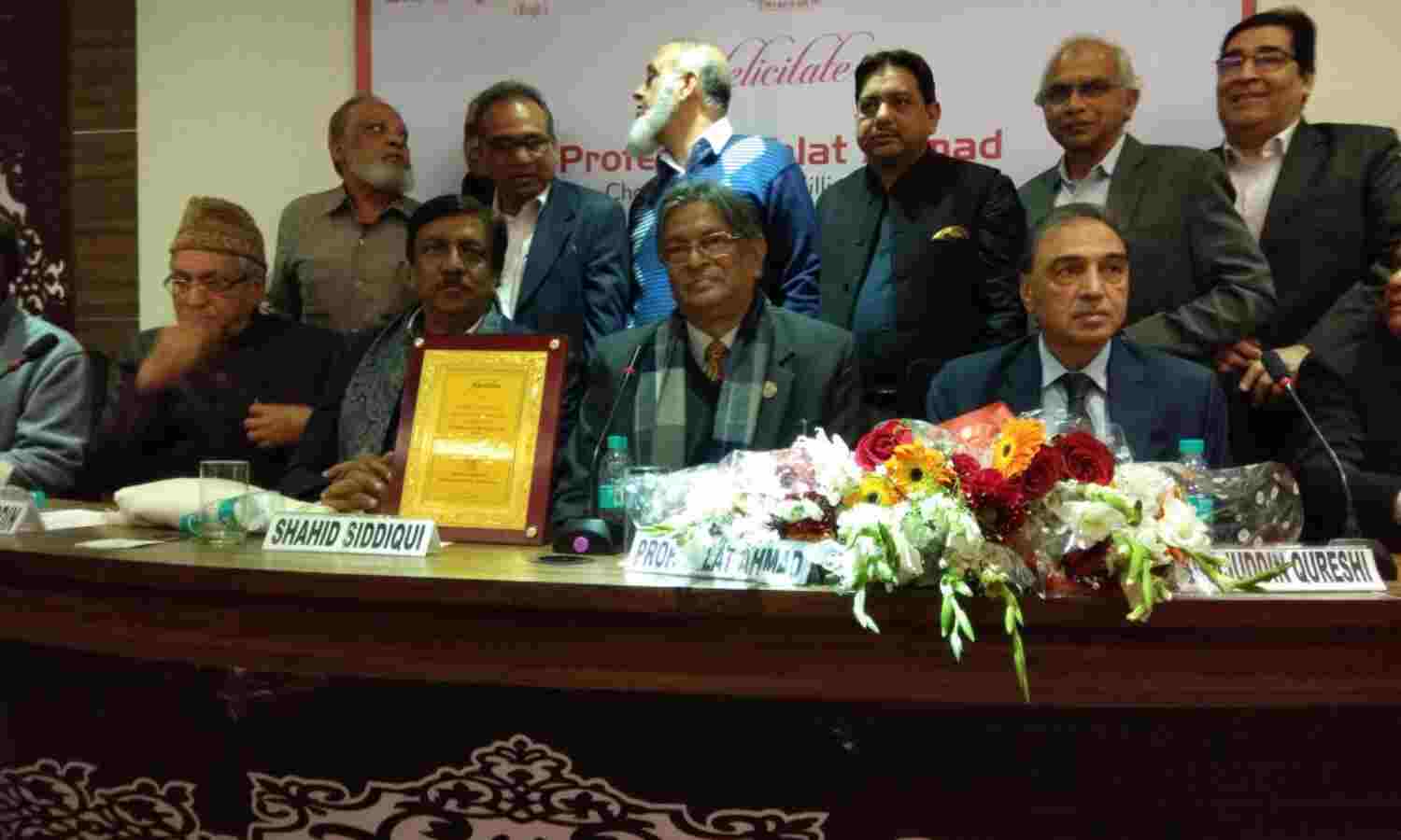 जामिया मिल्लिया इस्लामिया के वाईस चांसलर प्रोफेसर तलत अहमद को फिर मिला मोस्ट एमिनेंट वाईस चांसलर का अवार्ड