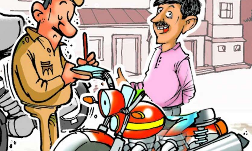 महावीर चौक पर पुलिस ने काटा चालान, जेई ने कर दी बत्ती गुल