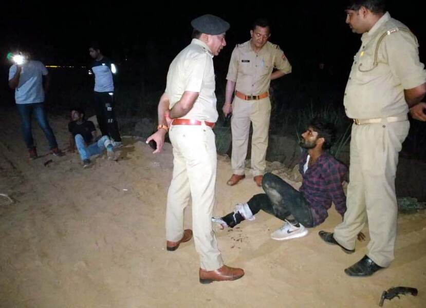मंसूरपुर पुलिस ने दो शातिरों को लंगडा करके दबोचा