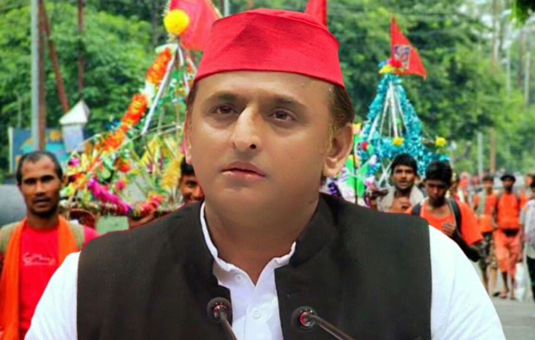 दिखावे के लिए भाजपा सरकार ने कांवरियों की सेवा का खूब प्रचार किया : अखिलेश यादव