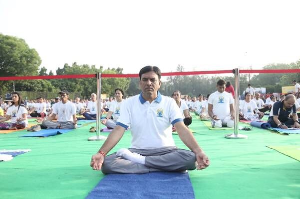 रसायन तथा उर्वरक मंत्रालय ने अंतर्राष्‍ट्रीय योग दिवस मनाया