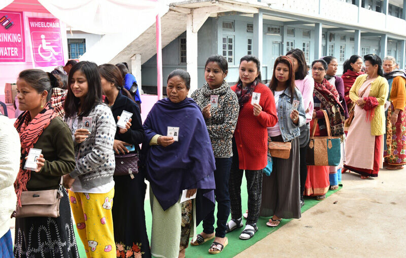 नगालैंड में 75 प्रतिशत और मेघालय विधानसभा के लिए 4 बजे तक 67 प्रतिशत मतदान
