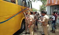 थाने पर छबील लगाकर भोपा पुलिस ने राहगीरों को पिलाया ठंडा मीठा शरबत