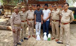 बाबरी पुलिस ने अवैध शराब सहित पकड़े दो शातिर तस्कर